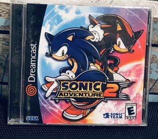 Sonic Adventure 2 Sega Dreamcast Authentic Cib Game Vintage Retro Hedgehog Fun