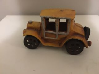 Vintage Cast Iron Toy Car Weighs Almost 1 1/2 Lbs.  Great Gift For Collectors