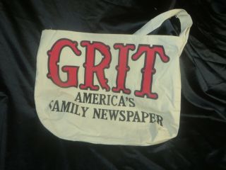Vintage Grit Newspaper Delivery Bag Canvas Paperboy (shopping Bag)