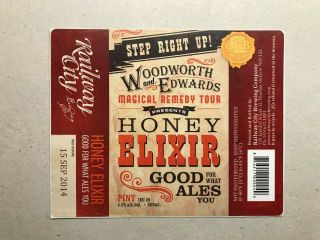 Canada Beer Label - Railway City Brewing Co - Honey Elixir Ale