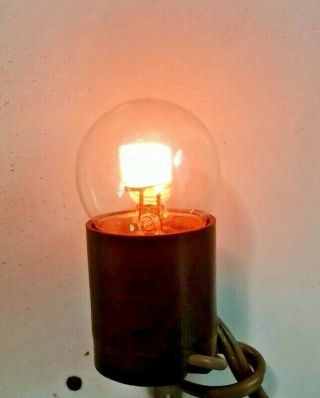 Vintage GE J5A NE - 30 Neon Glow Lamp Bulb 1 Watt Medium Screw Clear S11 2