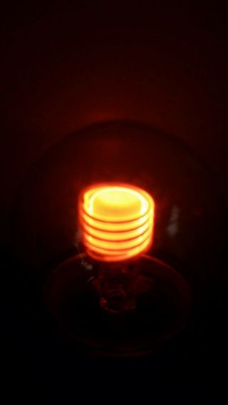 Vintage GE J5A NE - 30 Neon Glow Lamp Bulb 1 Watt Medium Screw Clear S11 3