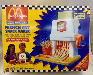 Mcdonalds Vintage French Fry Maker Happy Meal Magic Mattel 1993