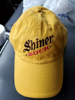Shiner Bock Beer Hat Cap Adjustible Size Shiner Texas