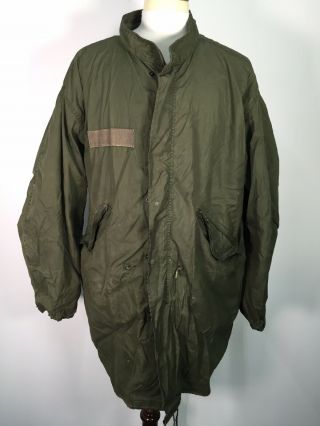 Vtg Us Army Extreme Cold Weather Parka Mens Jacket Sz L 8415 - 00 - 782 - 3219