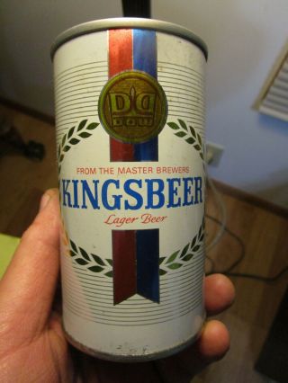 Old Kingsbeer Ss 12 Oz Pull Tab Beer Can Dow Brewing Canada