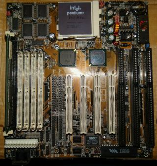 Pcpartner Aristo Vtech 35 - 8333 - 01 Socket 7 Motherboard Intel Isa Vintage
