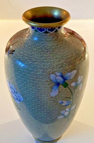 Vintage Cloisonné Vase - 10 Inches 2