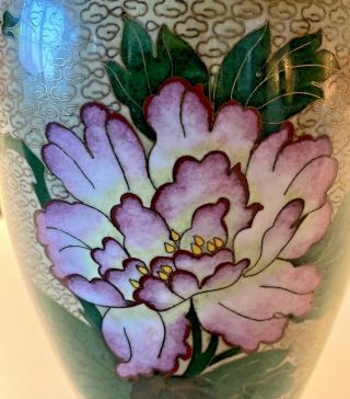 Vintage Cloisonné Vase - 10 Inches 3