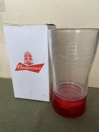 Budweiser Red Light Goal Glass Nhl Hockey Beer Cup