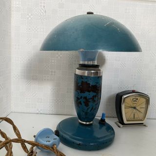 Vintage Mid Century Mushroom Table Lamp From 50s Loft Deck