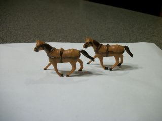 Vintage Marx Miniature Fort Apache Playset Team Of Wagon Horses