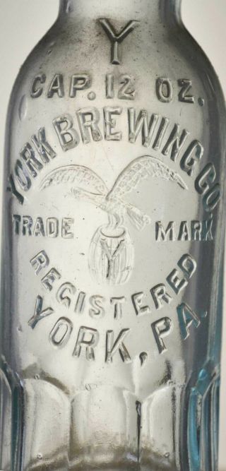 vintage PA beer bottles,  breweriana,  York Brewing Co. , 2