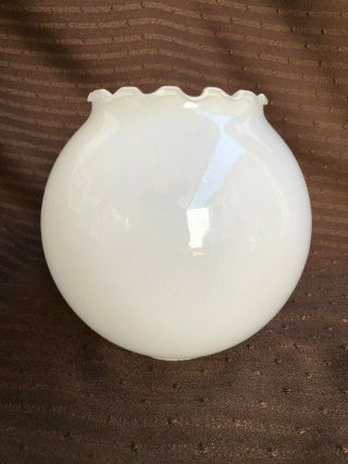 Vintage Art Deco Milk Glass Lamp Shade Globe 110