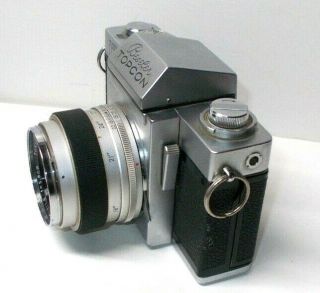 Vintage Beseler Topcon D Film Camera w/RE.  Auto - Topcor 1:1.  8 5.  8cm Lens 3
