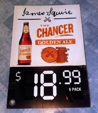 Vintage James Squire Beer Double Sided Corflute Advertising Display Sign 2