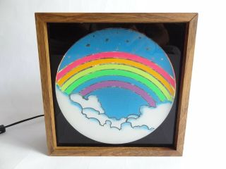 Fantasia Rainbow & Clouds Glitter Graphics Series Light Box 1970s