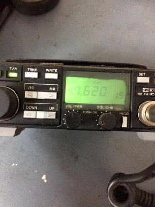 Icom Ic - 28h Vintage Vhf Fm Ham Radio Transceiver W/ Mic