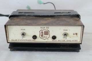 Vintage Valor Vla - 50 Mobile Ham Radio Linear Amplifier 1.  8 - 50 Mhz.  E27 Equipment