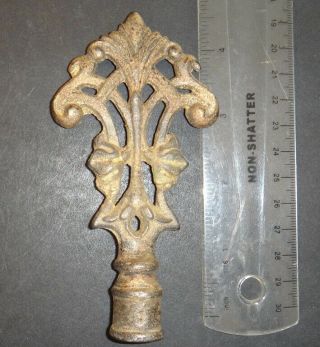 Lamp Parts: Old Antique Decorative Finial Floor Or Table Lamp