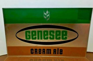 Vintage Genesee Cream Ale Beer Bar Sign Approx 17 By 12 Inches