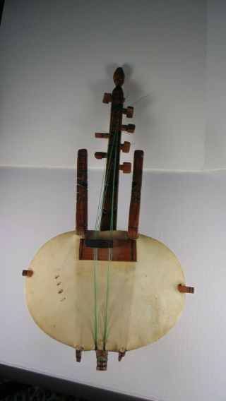 Handmade Instrument 6 String Guitar Kora Bolon Calabash Carved Gourd S