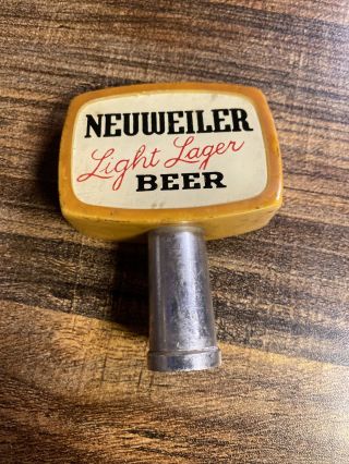 Vintage Neuweiler Light Lager Beer Tap Knob Handle Bar Tavern