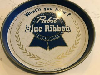 Vintage Pabst Blue Ribbon Beer Tray No.  U - 304.  Pabst Brewery Co.  12 "