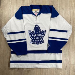 Vintage Koho Toronto Maple Leafs Jersey Nhl Hockey White Blue Men’s Size Xl