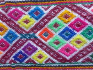 Peruvian Unkuña Aguayo Table Cloth - Andean Mountain Textile 3