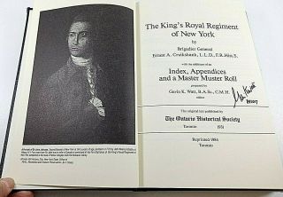 British Signed The Kings Royal Regiment Of York Reference Book
