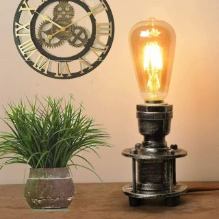 Retro Home Vintage Industrial Table Lamp Steampunk Holder - Retro Small Desk Lam