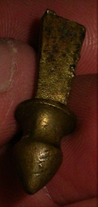 C.  1770 Revolutionary War Brass Bayonet Scabbard Tip Found Ft.  Ticonderoga Vafo
