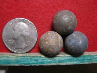 Detecting Finds Revolutionary War 3 Large Musket Balls Loyalist Site