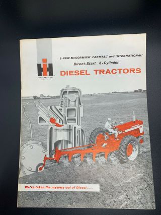 Vintage 1950’s Ih Mccormick Farmall Diesel Tractors Sales Brochure