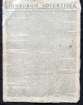 1779 Revolutionary War Newspaper British Navy Chesapeake Bay Raid Eastern Shore