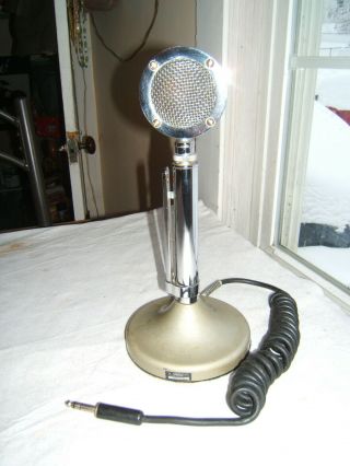 Vintage Desk Top Microphone Set Astatic Corp.  Model D - 104 T - Ug8 Stand Conneaut