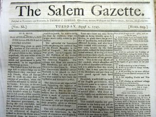 1797 Newspaper Skeletons Onground After Revolutionary War Battle White Plains