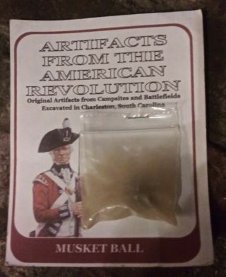 Authentic American Revolutionary War Musket Ball Excavated In Charleston Sc