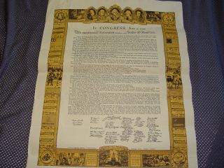 Vintage & Historical Declaration Of Independence In Congress July 4,  1776