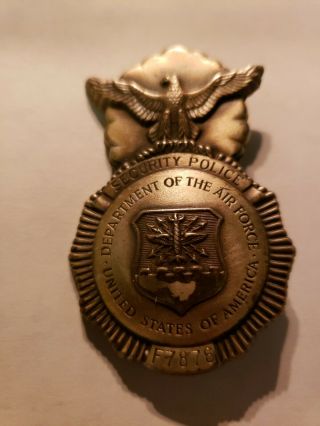 Vintage Usaf Security Police Badge Pin Department Of The Air Force Obsolete