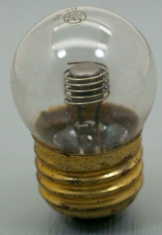 Vintage Ge Ne - 30 Neon Glow Lamp Bulb 1 Watt E26 Base N.  O.  S.