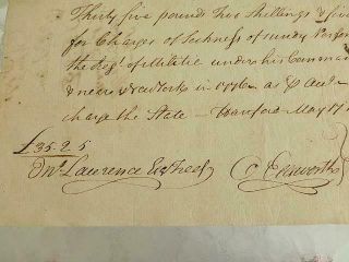 1777 Revolutionary War Soldier Pay Order Signed Oliver Ellsworth to Col Sheldon 2