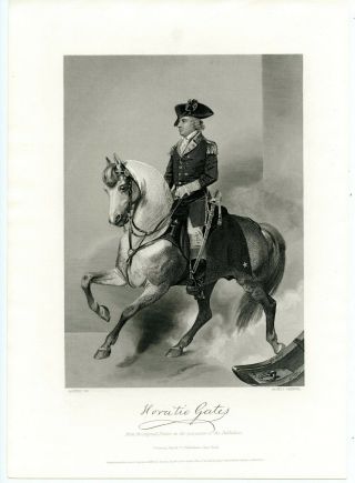 Horatio Gates,  Revolutionary War General/continental Army,  Engraving 8808