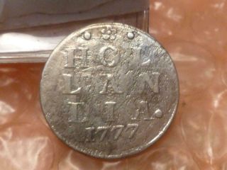 1777 Revolutionary War Era Colonial Dutch Ny Hollandia 1st Usa Silver Dime Bb