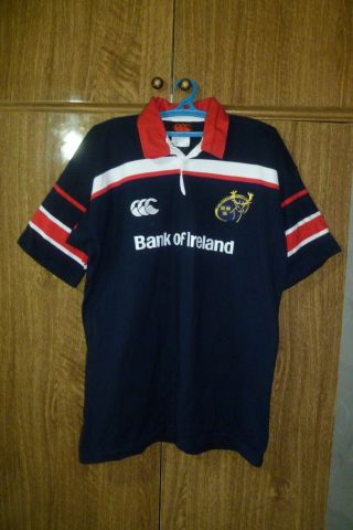 Munster Rugby Canterbury Vintage Shirt Away 2003/2004 Jersey Blue Men Size L