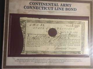 Continental Army Connecticut Line Bond issued to a Revolutionary War Soldier 2