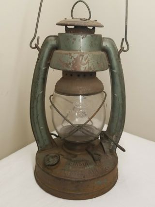 Vintage Embury Mfg Co Little Air Pilot Lantern Warsaw N.  Y.  Globe Handle Ring