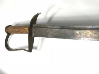 American Revolutionary War Hanger - Sword,  Partial Scabbard,  1775 - 1785 6