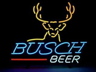 Busch Beer Deer Neon Light Sign 17 " X14 "